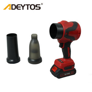 Souffleur de feuilles industriel sans fil sans balais haute puissance 24V Lithium-Ion, collecteur d'air et de poussière métallique, 2 batteries pour le nettoyage - Product Image 2