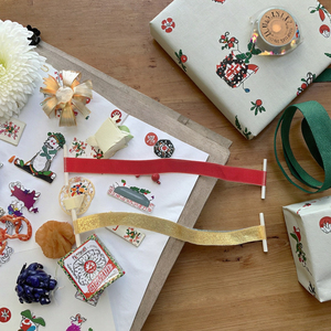 Carpeta de Archivos de Cinta de Poliéster de Lujo con Extremos Metálicos y Etiquetas de Plástico para Cumpleaños, Halloween, Bodas, Navidad, Hanukkah - Product Image 3
