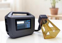 Machine de marquage laser à fibre portative 20W/30W/50W : capable de marquer tous les métaux, la pierre, les matériaux revêtus et les plastiques durs.