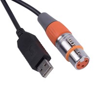 Câble adaptateur d'interface USB vers DMX FTDI RS485 Chip Stage Light PC DMX512 Controller Dimmer DMX USB Signal Conversion Cable