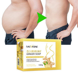 100g gừng tự nhiên giảm béo xà phòng tắm hiệu quả làm sạch sâu cho nam giới và phụ nữ làm săn chắc và giảm béo da - Product Image 1