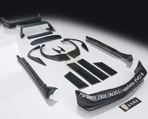 Kit Carrozzeria Completo Stile 190E <span class=keywords><strong>Evo</strong></span> II per Mercedes Benz Classe C, Paraurti Anteriore e Posteriore - Product Image 2