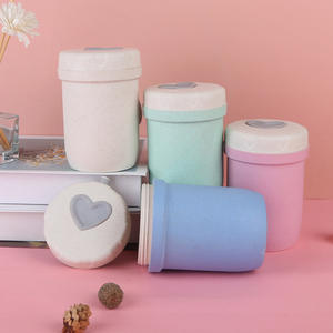 Taza práctica de <span class=keywords><strong>desayuno</strong></span> de paja de trigo 2026, botella de agua para estudiantes, <span class=keywords><strong>tazas</strong></span> de paja de trigo con tapa, <span class=keywords><strong>tazas</strong></span> portátiles para beber agua de leche - Product Image 2