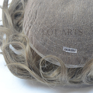 Tupé de Cabello para Hombre con Encaje, Cabello Remy Brasileño 100% Humano de Alta Calidad, Estilo Liso Sin Enredos, Más Vendido - Product Image 3