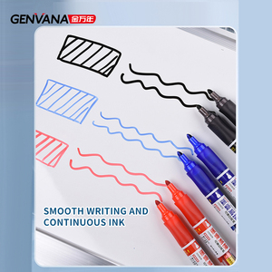 Genvana bán buôn tốt nhất Bảng đánh dấu bút mực bơm lại sợi tip Vòng Toe bơm lại khô xóa đánh dấu - Product Image 4