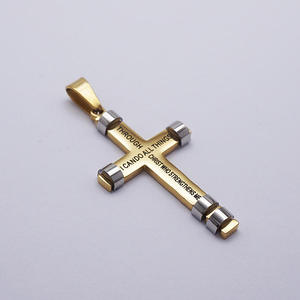 Collar Religioso YOMI 2026 con Colgante de Cruz de Jesús Estilo Punk Rock para Hombre, Personalizado, de Acero Inoxidable con Recubrimiento PVD, Impermeable, Cristiano, Moderno - Product Image 4