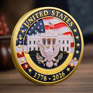 Moneda Conmemorativa de Alta Calidad con Estatua de la Libertad y Edificios Coloridos, Chapada en Metal, 1776-2026, 250 Aniversario de EE. UU. - Product Image 3