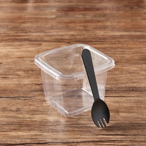 Disposable <b>Plastic</b> Cups Clear Portion Transparent Trapezoidal Food <b>Container</b> Jelly Yogurt Mousses Dessert Cups - Product Image 4