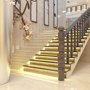 Phong cách hiện đại thông minh <span class=keywords><strong>LED</strong></span> cầu thang ánh sáng <span class=keywords><strong>Hidden</strong></span> nhúng lối đi bước cầu thang đèn với cảm biến chuyển động cho phòng ngủ nhà trong nhà khách sạn sử dụng - Product Image 4