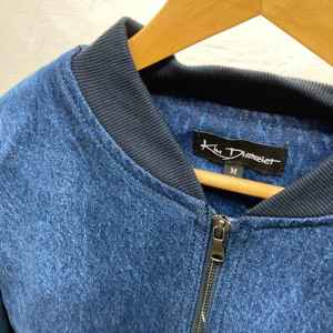 Jaket Denim wanita lengan penuh, mantel Denim longgar kasual mode Vintage lengan penuh pas badan biru denim wanita kualitas tinggi - Product Image 3