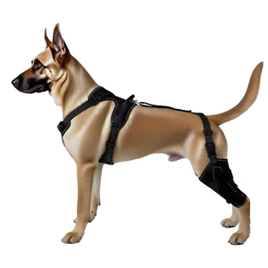 Harnais Confortable pour Chien Noir Réglable – Gilet de Protection pour Chiens Grands, Moyens et Petits – Promenades Sans Stress - Product Image 4