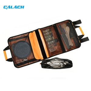 Custom Canvas Outdoor Travel Tableware Storage Bag Portable Cookware Travel <strong>Bbq</strong> Camp Hanging Roll Bag for <strong>Camping</strong> - Product Image 5