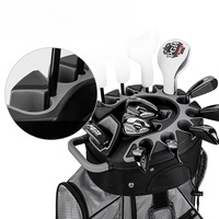 Sac de golf léger et imperméable en PU avec 14 compartiments et système de protection des clubs pour hommes et femmes, accessoires de golf