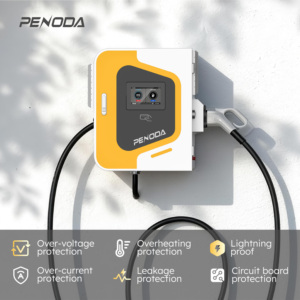 Estación <span class=keywords><strong>de</strong></span> Carga Rápida para Vehículos Eléctricos Penoda Nueva, 21-28kW, 240V, Monofásica, IP55 Impermeable, OCPP 1.6J/2.0.1, 2 Años <span class=keywords><strong>de</strong></span> Garantía, para Exteriores - Product Image 5