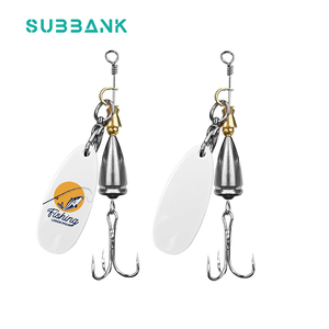 Sous-banque Sublimation coffret cadeau personnalisé blanc métal aluminium <span class=keywords><strong>plaque</strong></span> plomb trois hameçons crochet de pêche pour la pêche en plein air - Product Image 2