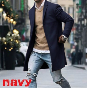 Cappotto <span class=keywords><strong>Trench</strong></span> <span class=keywords><strong>Invernale</strong></span> da <span class=keywords><strong>Uomo</strong></span> All'ingrosso di Grande Successo con Servizio OEM, Soprabito Antivento in Taglie Forti, Capospalla Business Casual Spesso e Caldo - Product Image 4