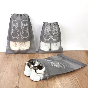 Nouveau sac à chaussures non tissé, imperméable, anti-poussière, sac de voyage portable, sac à cordon pour le rangement des chaussures, organisateur de chaussures - Product Image 5