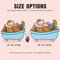 Griffoir/Lit/Nid pour chat en carton ondulé de luxe écologique, emballage en carton durable et antidérapant, jouet pour chat