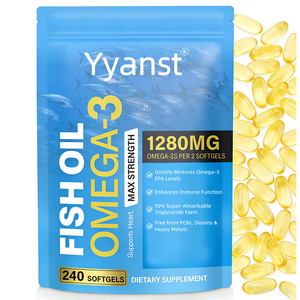 OEM/ODM VENTA CALIENTE Cápsulas de Aceite de Pescado Omega-3 de Alta Calidad, Súper Absorbibles, para Apoyar la Función Inmunológica y la Salud Ocular, Muestra Gratis - Product Image 1