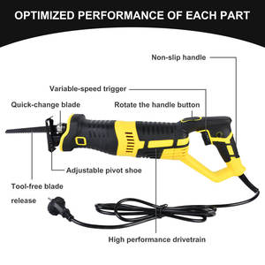 Scie sauteuse Vertak 900W, outils électriques pour le travail du bois, rechargeable, filaire, pour la coupe du bois - Product Image 3