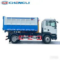 Camion benne à bras de levage abordable de 18 tonnes avec conteneur amovible de 16 m³ pour le transport de déchets de démolition