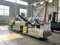 Granulés de plastique noir recyclé en PP de Malaisie, granulateurs de plastique à vis simple vierges, machine de fabrication de granulés de plastique d'occasion