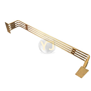 Gold Plated Iron Furniture <b>Legs</b> Long <b>Bed</b> Frame <b>Support</b> Heavy Duty Industrial Design Indoor Use Stainless Steel Modern Minimalist - Product Image 2