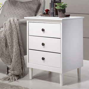 Français De Luxe Hôtel <span class=keywords><strong>Chevet</strong></span> <span class=keywords><strong>Pin</strong></span> Laqué Blanc Minimaliste Meubles table de <span class=keywords><strong>Chevet</strong></span> <span class=keywords><strong>En</strong></span> Bois Massif - Product Image 2