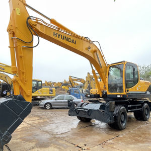 Gebruikte Graafmachine Originele Korea Hyundai 210W Wielgraafmachine 21 Ton R210 W Robex 210 Excavadora Band 210W-9 210W-9T 210-9 - Product Image 6