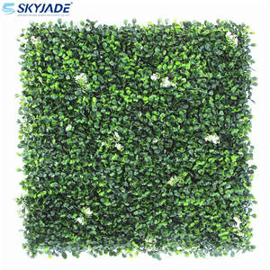 Panel de pared artificial de Milán al por mayor, planta de hierba verde de plástico para decoración interior y exterior del Hogar, follaje de Navidad y Año Nuevo - Product Image 2