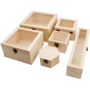 Caja de madera con tapa de cristal transparente y madera de rafia, caja de madera para flores preservadas, caja de madera para regalo de rosas navideñas. - Product Image 5