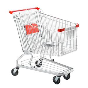 Carrito de Supermercado Ivanic WG-ST11 60L, Carrito de Compras Plegable de Acero con Acabado Galvanizado, Ruedas de 5 Pulgadas, Personalizable y Portátil - Product Image 2