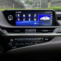 Radio Android de 12.3 Pulgadas con GPS, Navegación, Pantalla Táctil para Auto, Reproductor de DVD, Carplay para Lexus ES 2018-2021, Cámara de Reversa, Tablero