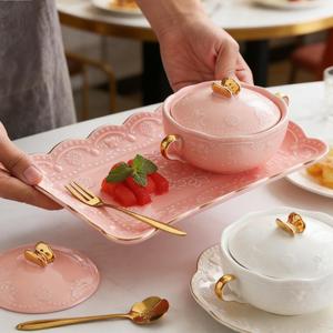 Tazón de Cerámica Nórdico Personalizado para Cereal, Arroz, Vajilla de Gres Esmaltado, Color Sólido, para Uso Doméstico - Product Image 5