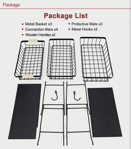 Cestino Portaoggetti da <span class=keywords><strong>Cucina</strong></span> a 3 Ripiani in Ferro, Personalizzabile con Logo, Vendita all'Ingrosso a Basso Prezzo - Product Image 4