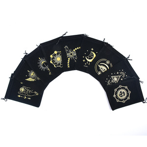 Tas Serut Beludru 13*18cm yang Dapat Disesuaikan dengan Logo Cetak untuk Kemasan & Penyimpanan Kartu Tarot & Perhiasan - Product Image 6