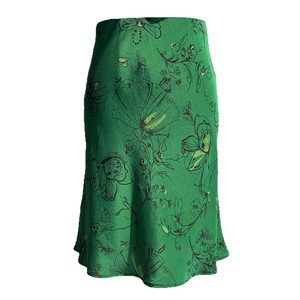 French Vintage Ballet Girl Style Sand Washed Silk Bias-Cut Short A-Line Natural Waist Summer <b>Skirt</b> for Women - Product Image 1