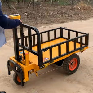 Ev ve şantiye kullanımı için platformlu elektrikli üç tekerlekli düz yataklı el arabası doğrudan fabrikadan - Product Image 4