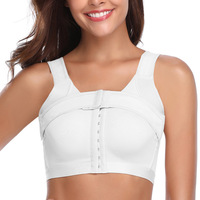 Soutien-gorge post-chirurgical à fermeture avant pour femme, correcteur de posture, push-up, crop top, soutien-gorge de compression chirurgical, grandes tailles
