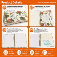 Carnet de notes personnalisable A5 à couverture rigide avec reliure spirale, journal, agenda, bloc-notes, impression de logo personnalisé, vente en gros, OEM, bureau