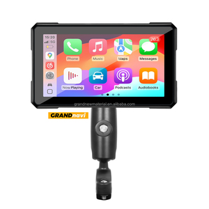 Grandnavi 5.6inch không thấm nước không dây Carplay Android tự động hiển thị BT cuộc gọi âm nhạc Màn hình cảm ứng cho xe máy - Product Image 1