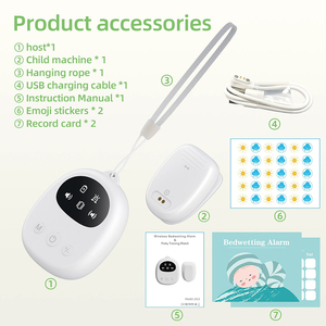 Alarma <span class=keywords><strong>de</strong></span> enuresis nocturna para bebés, niños pequeños y ancianos con vibración, tono <span class=keywords><strong>de</strong></span> llamada intermitente, pantalla OLED, inteligente y recargable para ancianos y bebés - Product Image 6