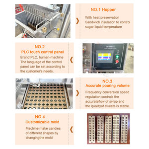 Tự Động 50 Loại Kẹo Cứng Trái Cây Tròn Kẹo Làm Máy Nhỏ 150 Mỗi Giờ Công Suất Kẹo Làm Dòng - Product Image 4