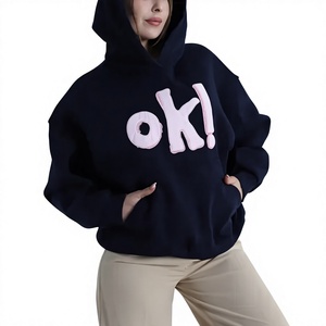 Sudadera con Capucha para Mujer, Diseño Único 2025, Personalizada, Forrada, Tejida, 100% Algodón, Casual, Lisa, Manga Larga, Holgada, Cortavientos, Otoño Invierno - Product Image 1