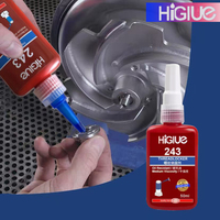 Adhésif anaérobie amovible de force moyenne Blue ThreadLocker 242 243 pour écrous et boulons M20, usage général, 50 ml, 1 kg