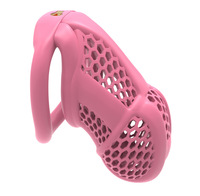 Nouvelle serrure de chasteté intégrée en nid d'abeille pour hommes, alternative à la cage, anneau, jouets sexuels pour adultes, modèle ZC020