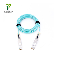 Cable Óptico Activo AOC QSFP28 a QSFP28 de 100G, 1m 3m 5m 10m 20m 100m, MSA 100Gbase 850nm, Fibra Óptica MM, AOC QSFP28-AOC-100G-IB