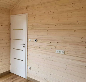 Maisonnette <span class=keywords><strong>Barn</strong></span> Tiny House moderne et mobile, en bois préfabriqué, avec grande fenêtre vitrée, à montage rapide, pour camping, complexe hôtelier et hébergement extérieur - Vente chaude - Product Image 4