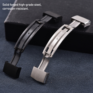 Fermoir de déploiement JAETIUM Premium CTS en acier inoxydable, boucle pliante pour accessoires de bracelet en caoutchouc CTS FKM - Product Image 5