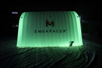 Tente à auvent LED personnalisée en tissu Oxford imperméable pour événements publicitaires extérieurs, entrée pour salons professionnels et expositions
